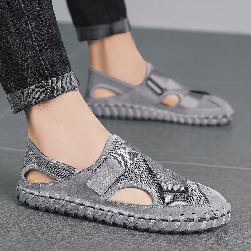 Summer Men's Breathable Mesh Beach Sandals