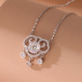 Year of Birth S925 Silver Xiangyun Lock Necklace