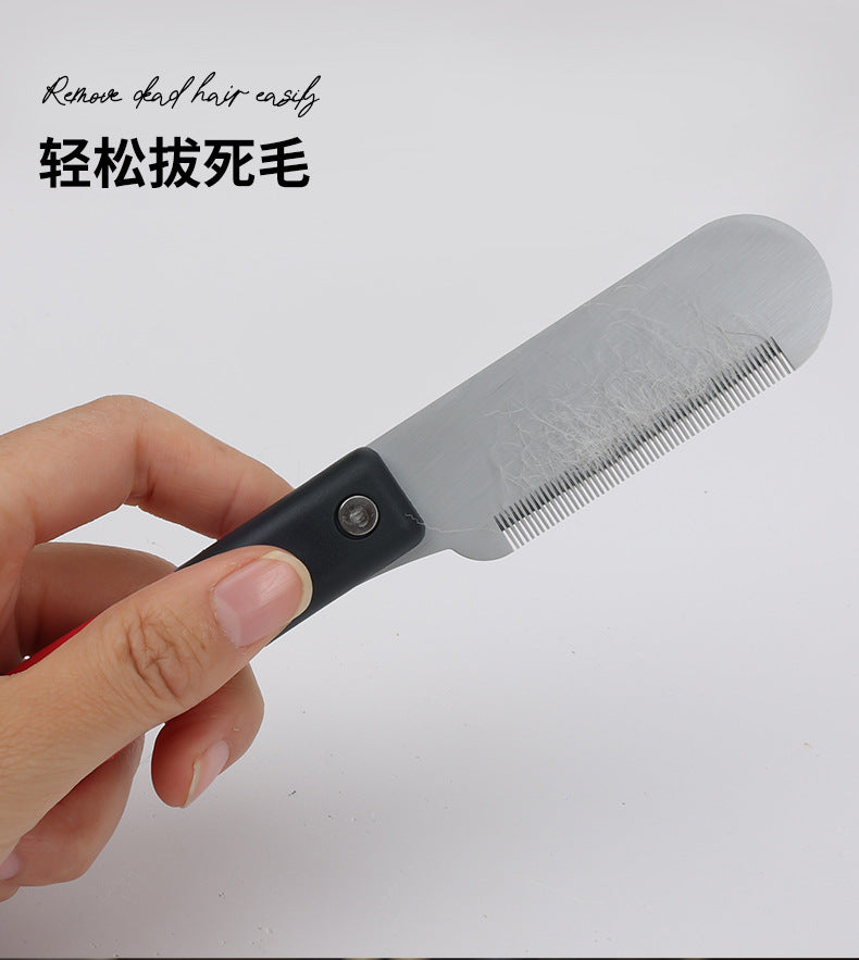 Dog Grooming Tools Dog Comb Pet Grooming Brush Terrier Plucking Knife Pet Hair Beating Knife Scraper Comb Dog Accessories
