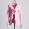 Women's Design Stitching Flower Suit Jacket
