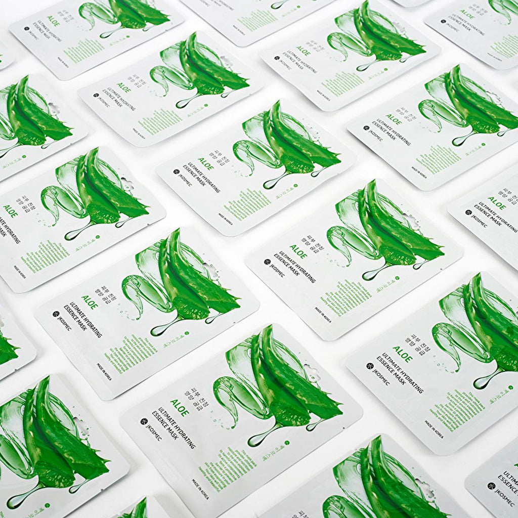 JKosmec Hydrating Aloe Vera Korean Face Mask - Intensive Moisturizer for All Skin Types