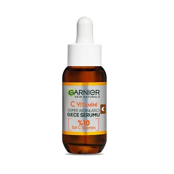 Garnier Vitamin C Serum - Anti-aging Night Serum for Brightening & Hydration, Vegan Skincare, 1.01 fl oz