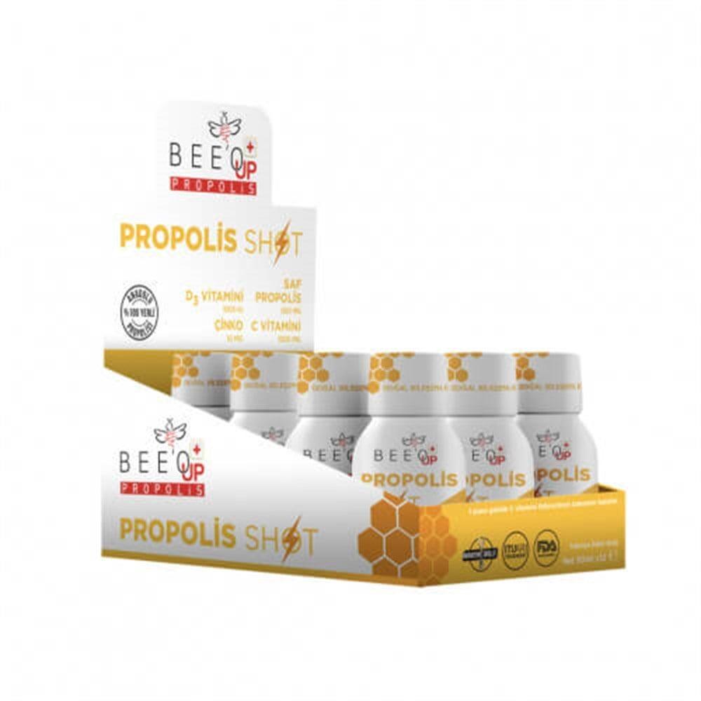 BEE & YOU Propolis D3 + Zinc C Vitamin Shots - 50 Ml X 12 Pack