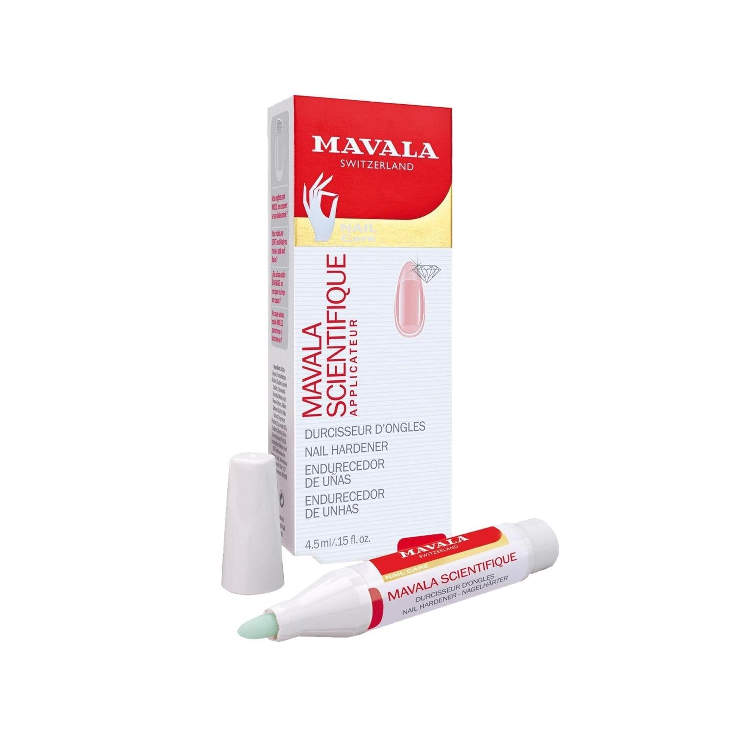 Mavala Scientifique K+ Nail Hardener Pen - 4.5ml, Strengthens & Hardens Weak Nails