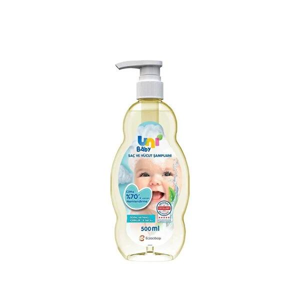 Uni Baby: Gentle & Tear-Free Baby Shampoo - 500ml - Paraben, SLS & SLES Free - Dermatologically Tested, Hypoallergenic - Cleanses Hair & Body