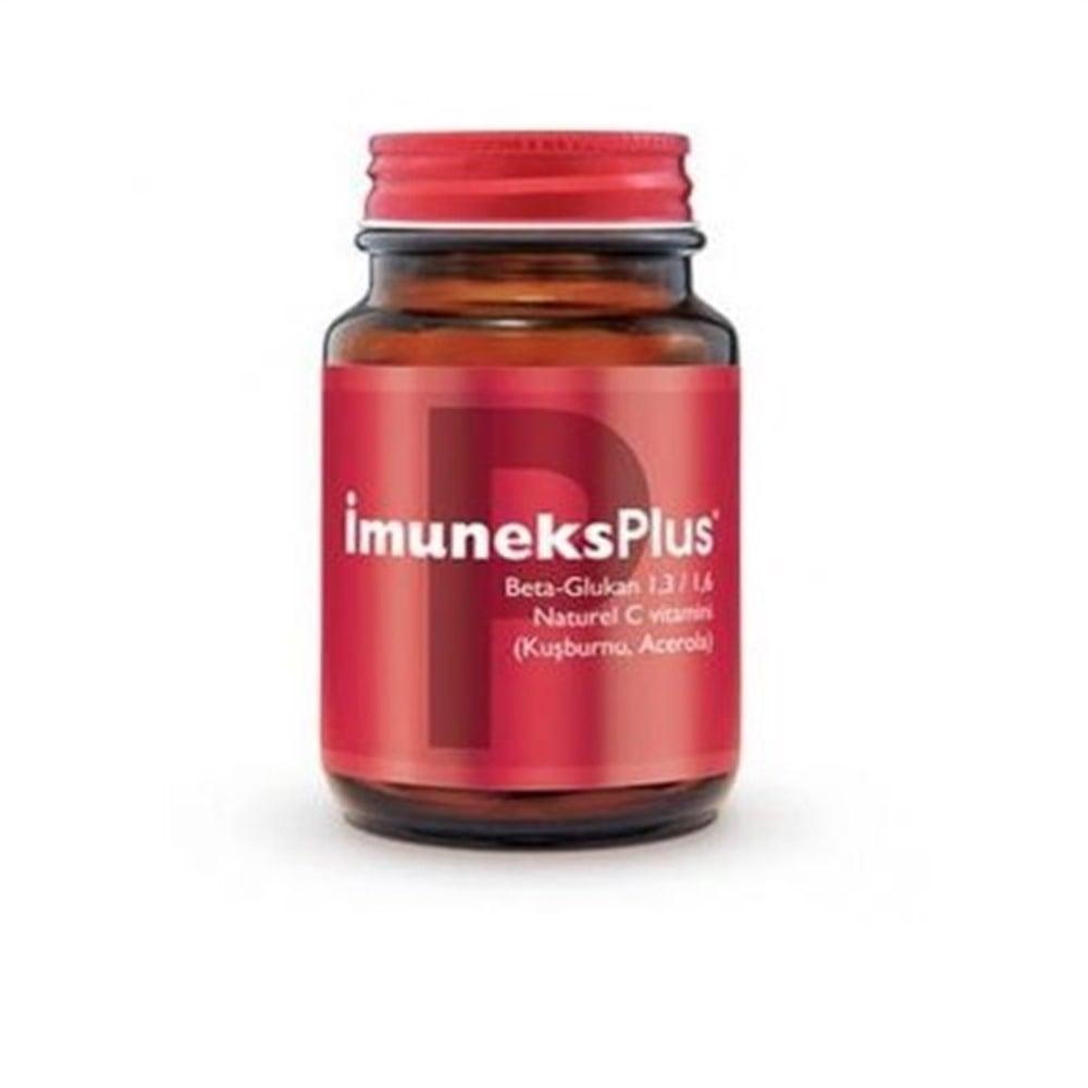 İmuneks Plus - Immune Support Supplement with Beta Glucan & Acerola Cherry - 30 Capsules