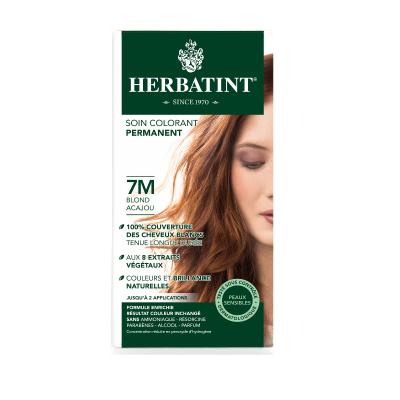 Herbatint 7M Mahogany Blonde Hair Dye: Natural, Ammonia & Paraben-Free Plant-Based Coloring Kit for Sensitive Scalp