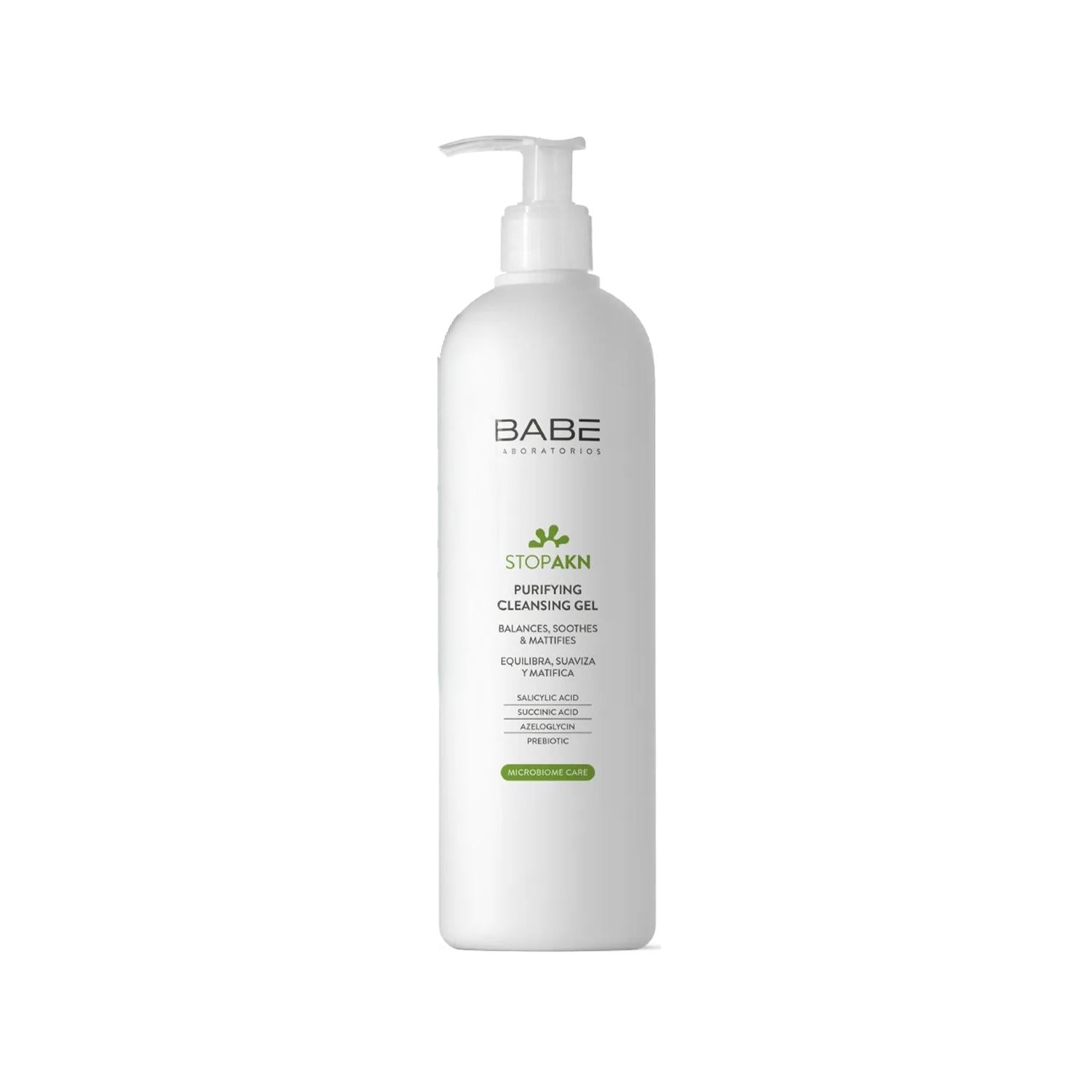 Babe Stop Akn: Purifying Acne Cleansing Gel - 400ml | Deep Pore Cleanser & Blemish Control for Clear, Healthy Skin