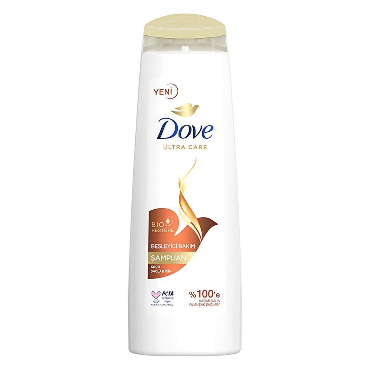 Dove Nourishing Shampoo for Dry Hair - Vegan, 100% Softness, 13.53 fl oz