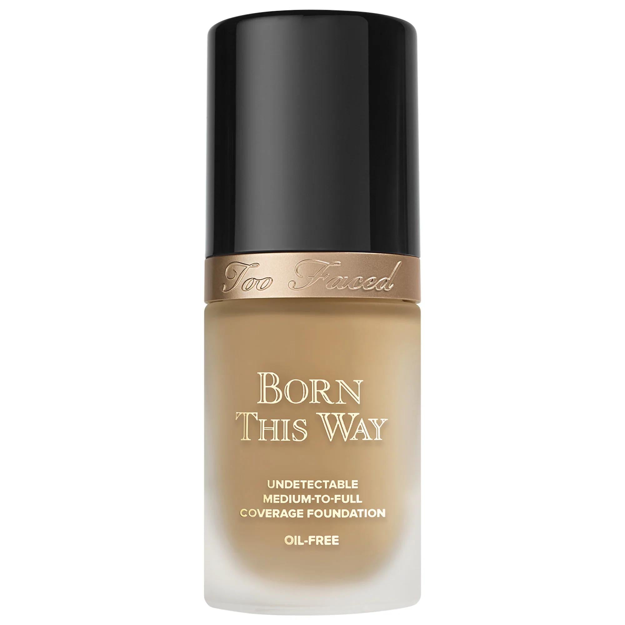 Too Faced Born This Way Natural Finish Longwear Liquid Foundation - Oil-Free, Vegan, Gluten-Free, Cruelty-Free Makeup