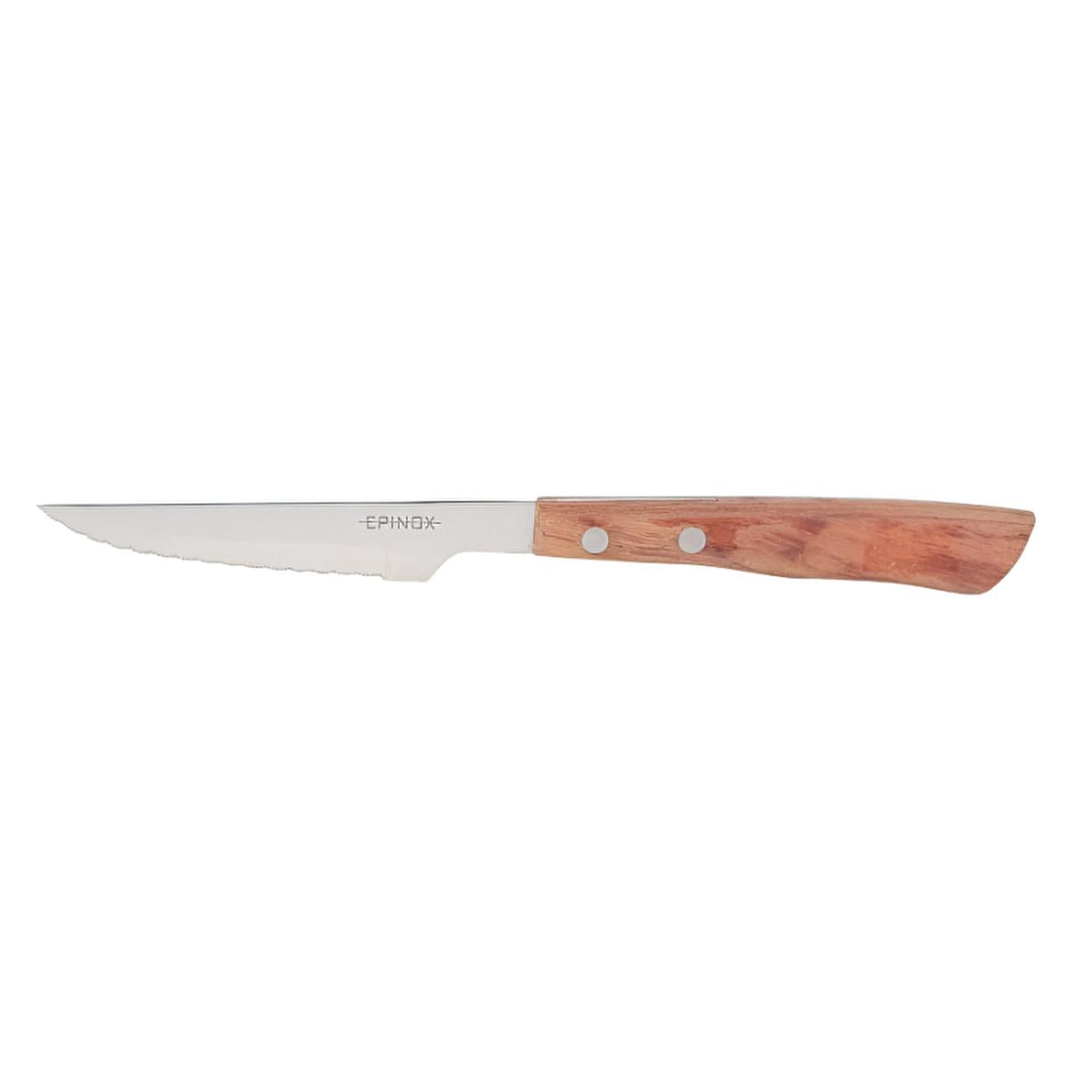 Lia Steak Knife with Wooden Handle - Ergonomic Design, High Carbon Steel, Kitchen Cutlery Essentials