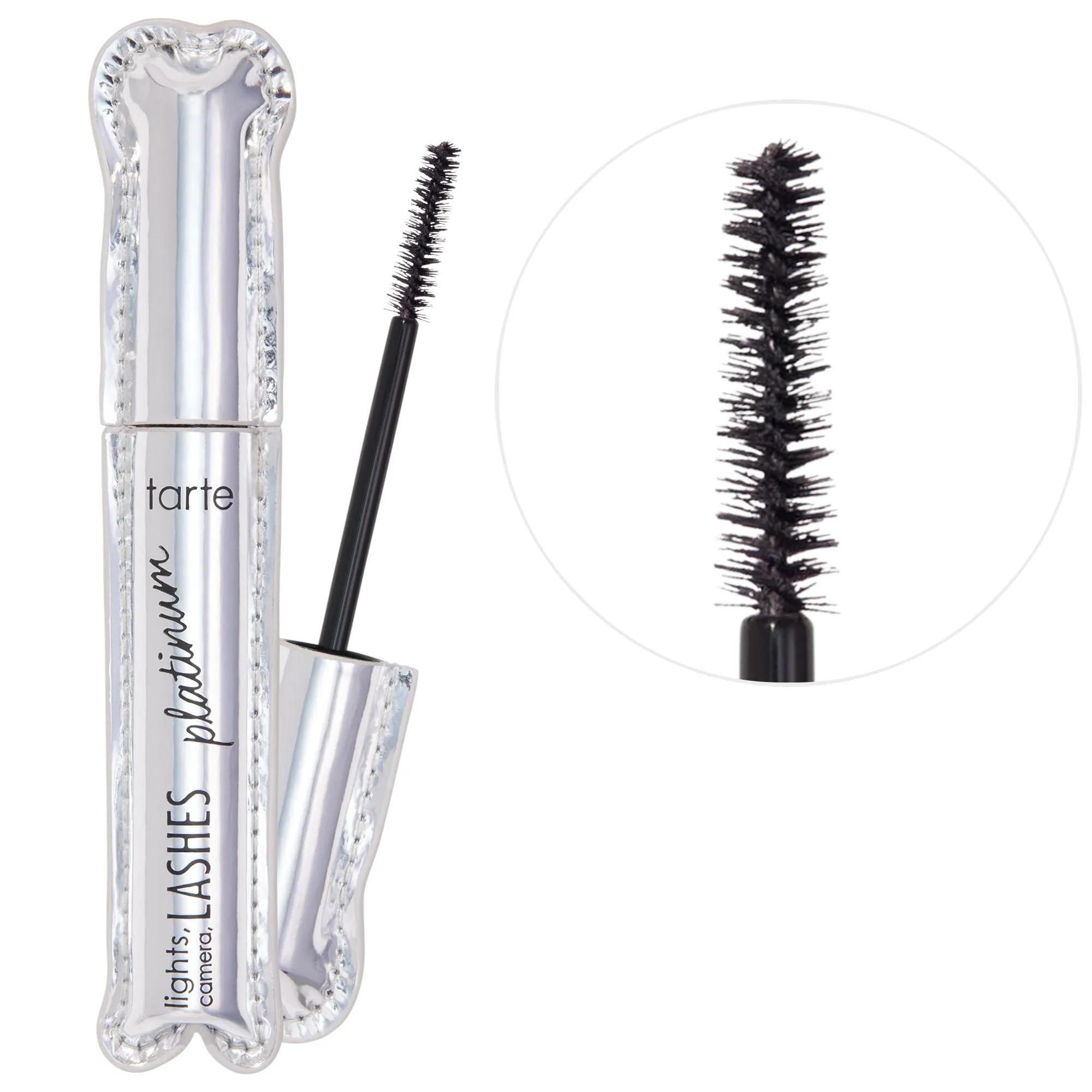 Lights, Camera, Lashes Volumizing Platinum Mascara - Long-Lasting, Smudge-Proof, Lash Serum Enriched