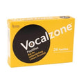 Vocalzone Lemon Flavored Throat Lozenges - 24 Count, Natural Relief for Vocal Strain & Soothing Throat Care