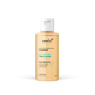 Veela AHA BHA Toner - Pore Tightening, Blackhead Removal Skincare Toner for Acne Control, 6.76 fl oz