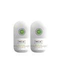 INCIA Natural Whitening Roll-On Deodorant - 50ml x 2 Pack - Natural Deodorant for Underarm Whitening & Hygiene
