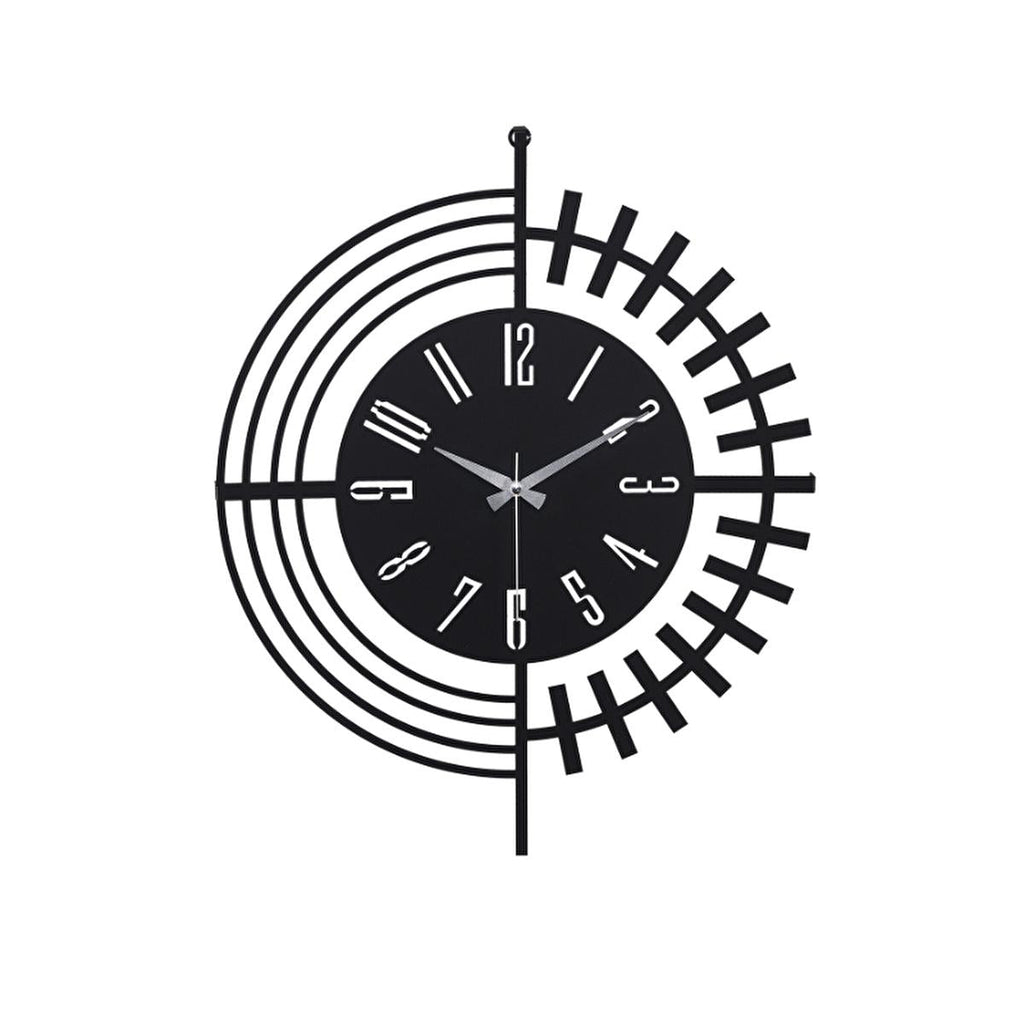 Muyika 41x41cm Metal Modern Wall Clock - Silent Sweep Mechanism, Modern Home Decor