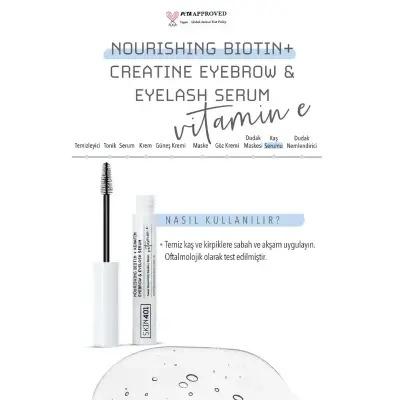 Skin401 Nourishing Biotin + Creatine Eyebrow & Eyelash Serum - Strengthens & Conditions Brows & Lashes
