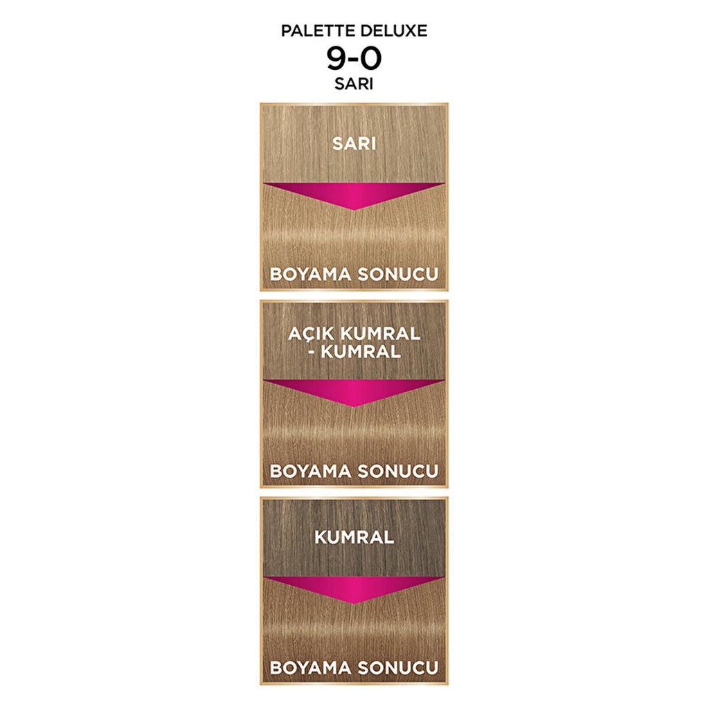 Palette Deluxe Hair Dye 9-0 Blonde - Long-Lasting Rich Color & Nourishment