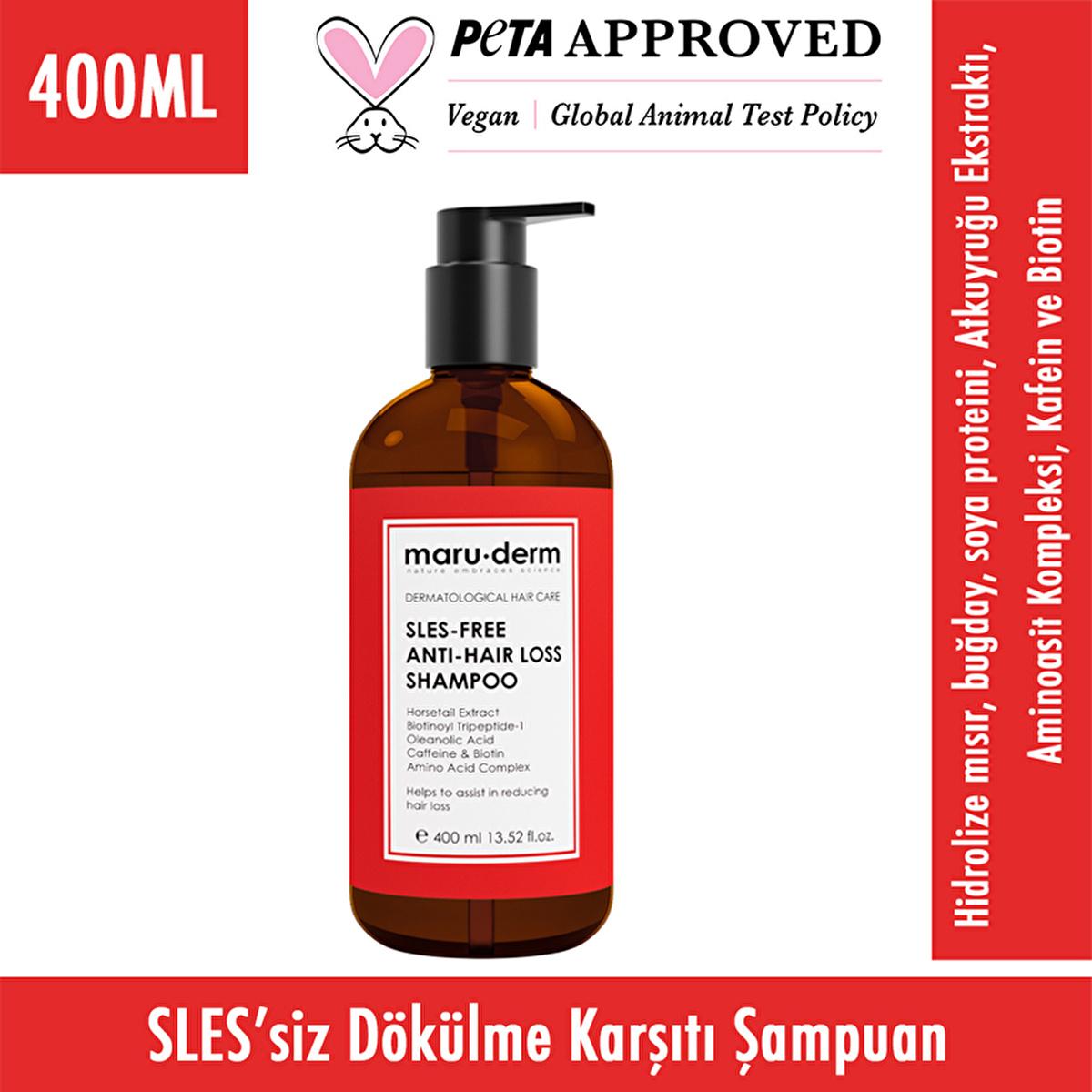 Maruderm Anti-Hair Loss Sulfate-Free Shampoo - Nourishing Formula for Adults | 400ml