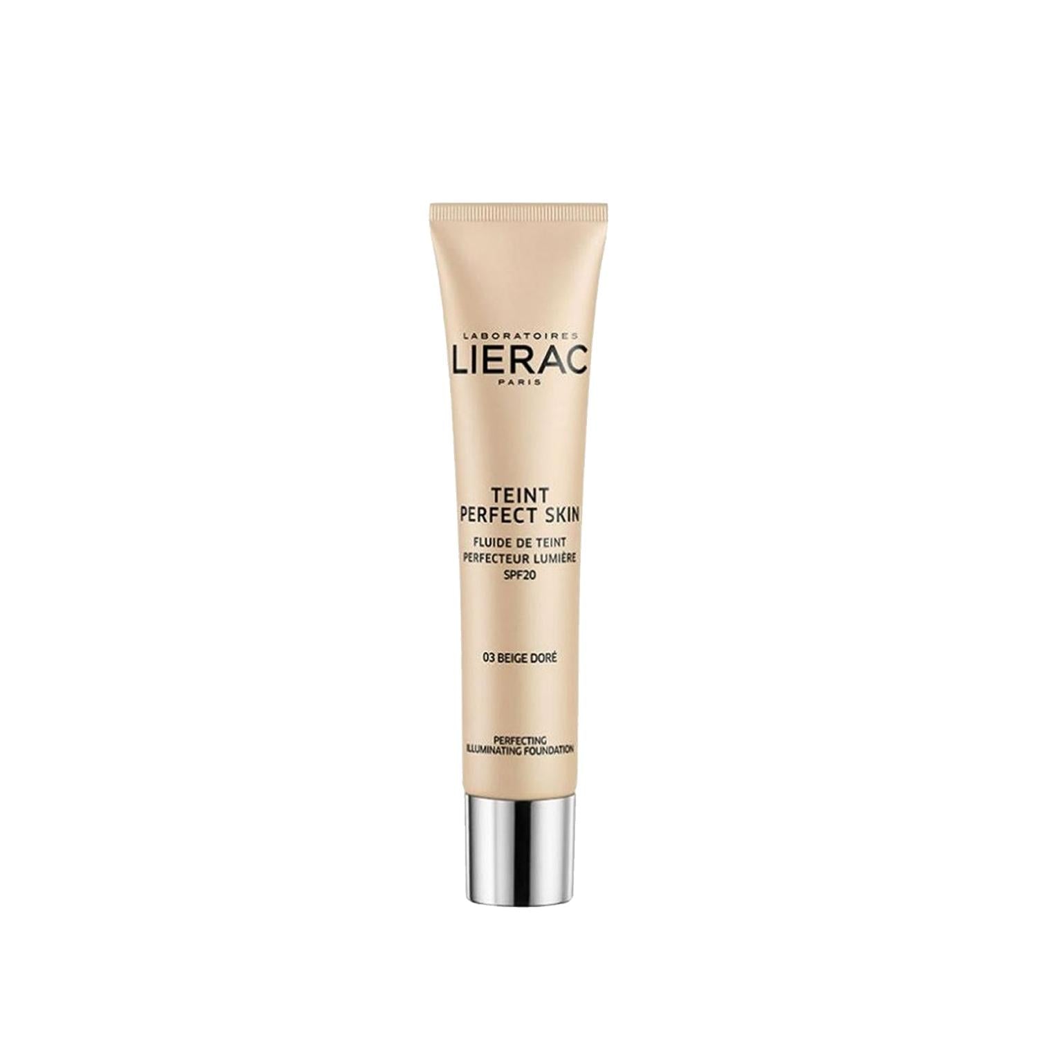 Lierac Teint Perfect Skin Foundation Makeup SPF 20 - Golden Beige, 1.01 fl oz