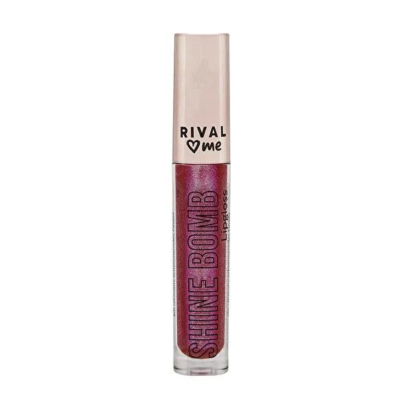 Rival Loves Me Shine Bomb Lip Gloss No:04 Glam Infusion - Optically Plumping, Shiny Lips, Cosmetic Lip Care