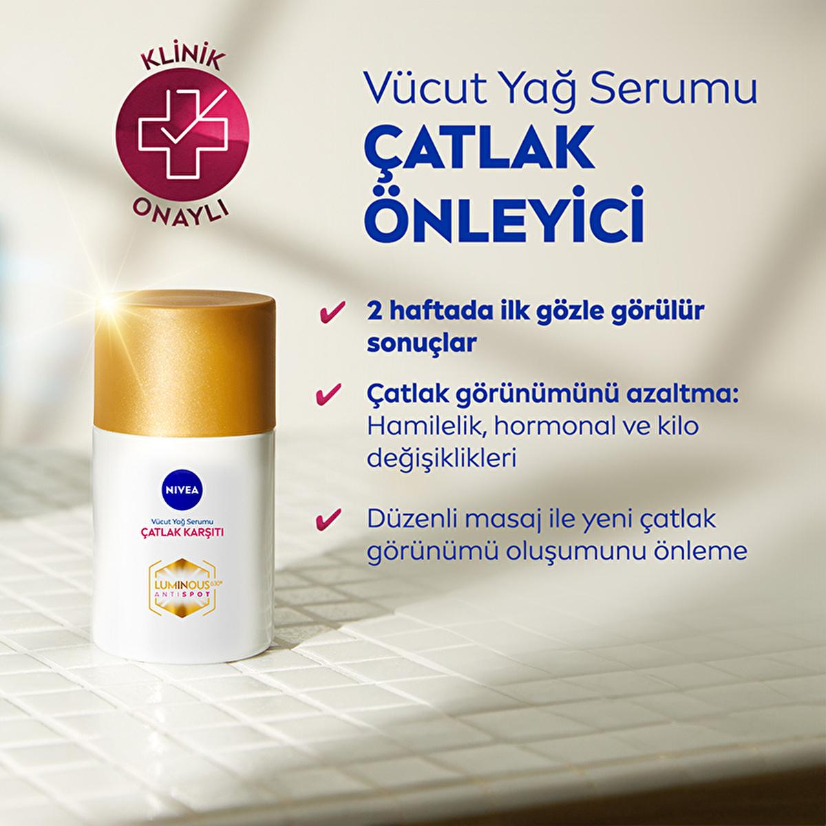 NIVEA Luminous Stretch Mark Serum - Body Moisturizer for Stretch Marks with LUMINOUS630, Long-Lasting Hydration & Anti-Stretch Mark Body Oil