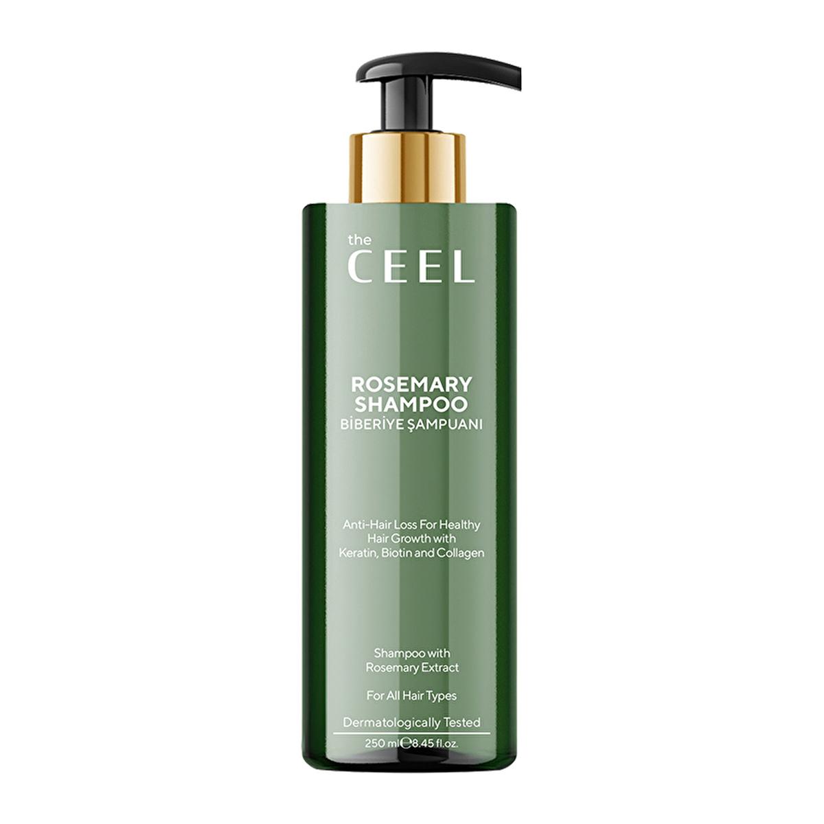 The Ceel Rosemary Shampoo for Hair Loss Prevention and Growth - Nourishing, Keratin, Biotin, Collagen - 8.45 fl oz