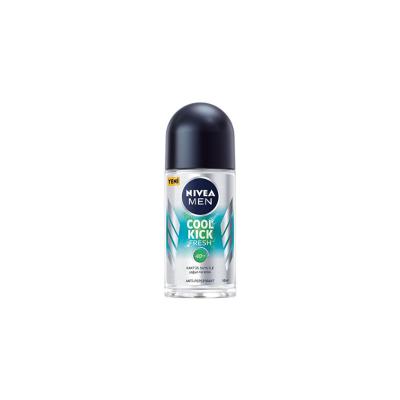 Nivea Men Cool Kick Fresh Roll-On Deodorant for Men - Long Lasting Freshness & Antiperspirant Protection