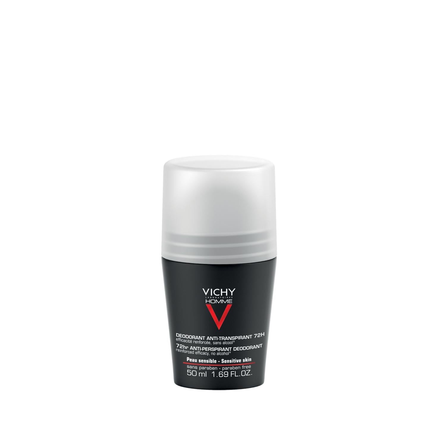 Vichy Stress Resist 72H Antiperspirant Roll-On Deodorant for Women: Gentle, Long-Lasting Odor & Sweat Protection for Sensitive Skin