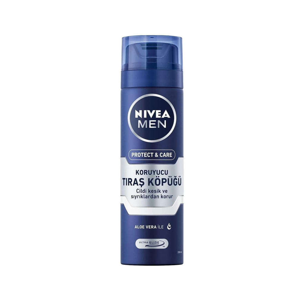 Nivea Men Shaving Foam 200ml - Sensitive Skin Friendly, 6.76 fl oz