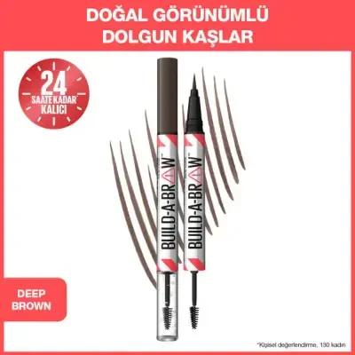 Maybelline New York 2-in-1 Brow Pen and Gel - Precise Application & Long-Lasting - 260 Deep Brown