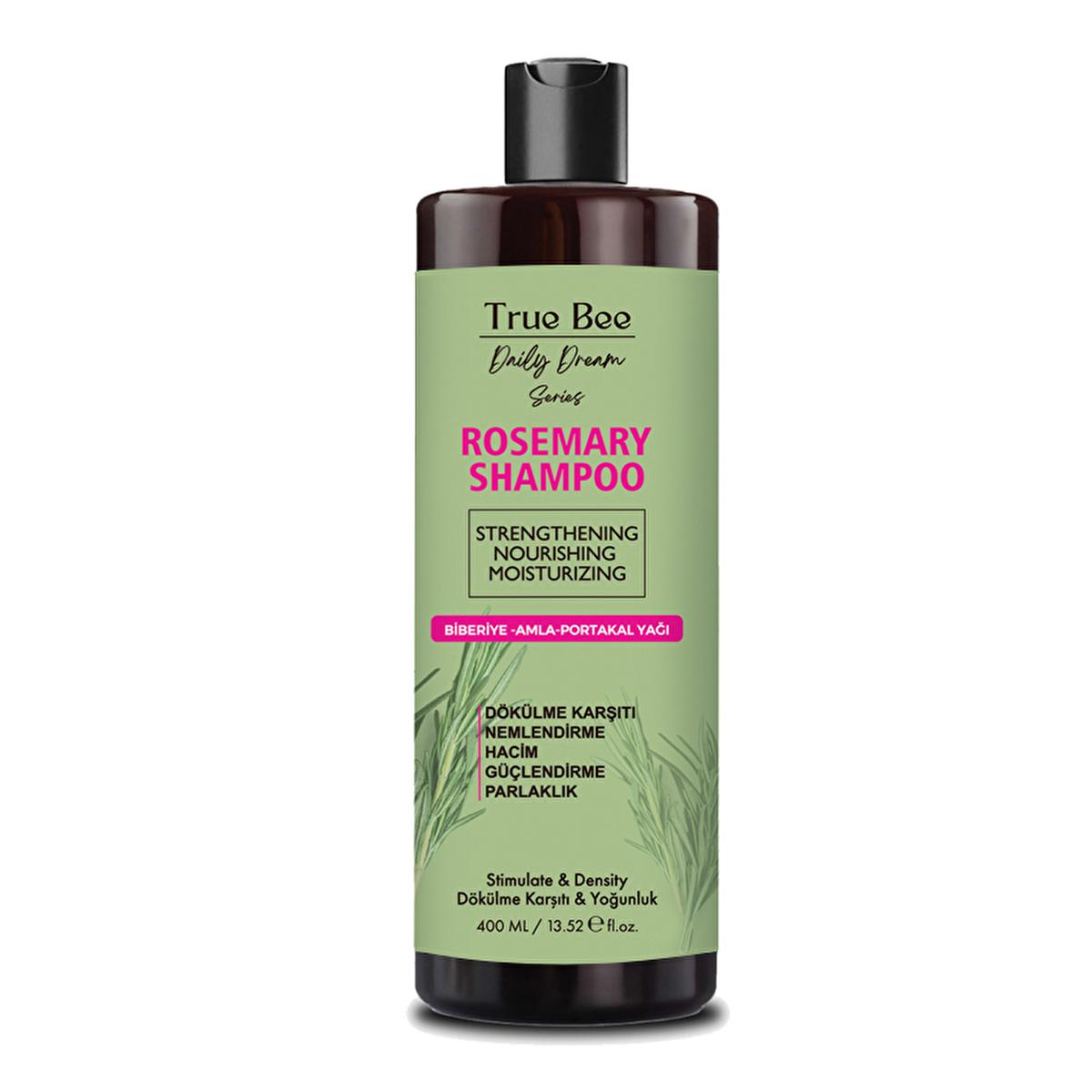 True Bee Rosemary Shampoo for Hair Loss & Nourishment - 13.53 fl oz Volumizing & Repair