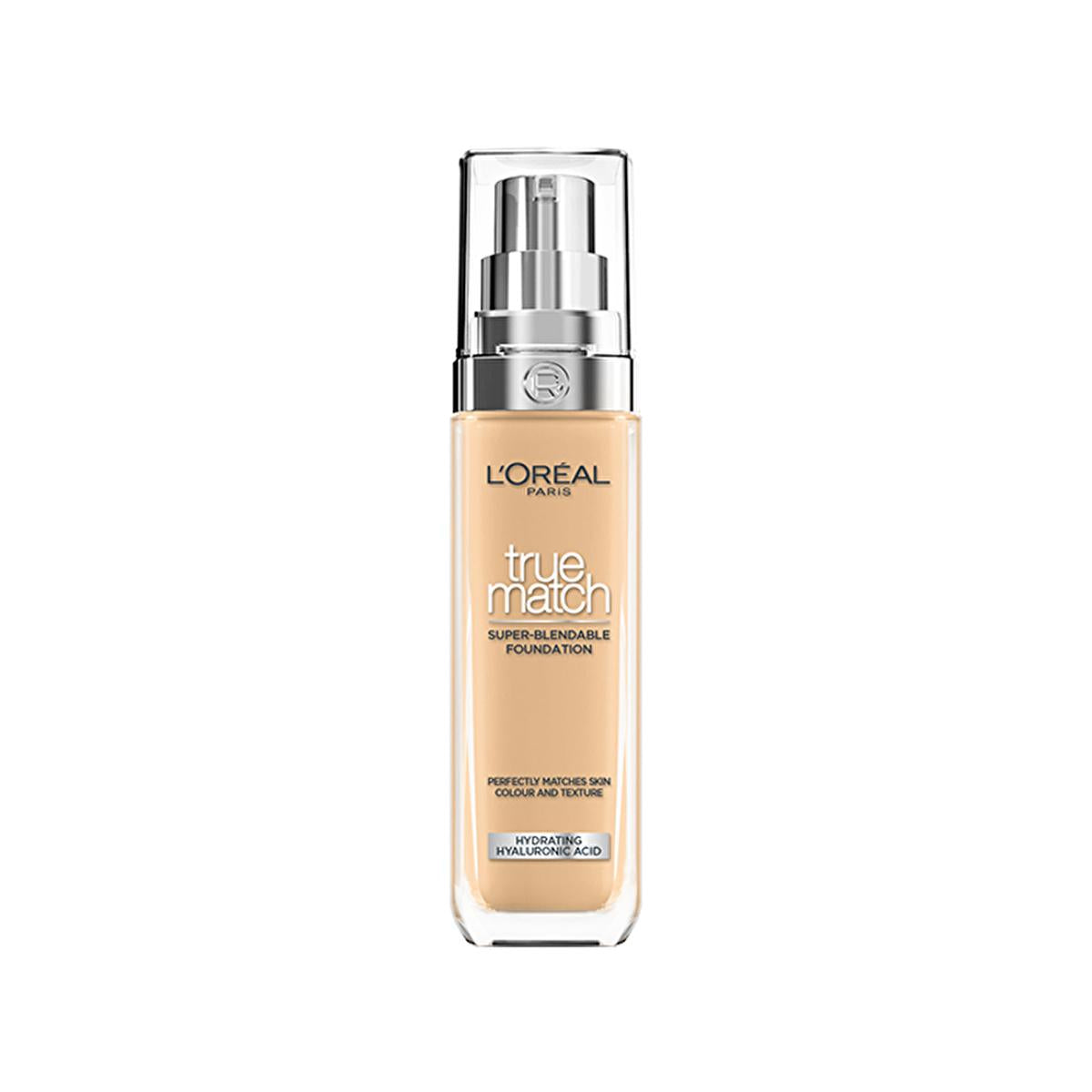 Loreal Paris True Match Foundation: Hydrating, Natural Finish, Long Lasting - 4W Warm Undertone