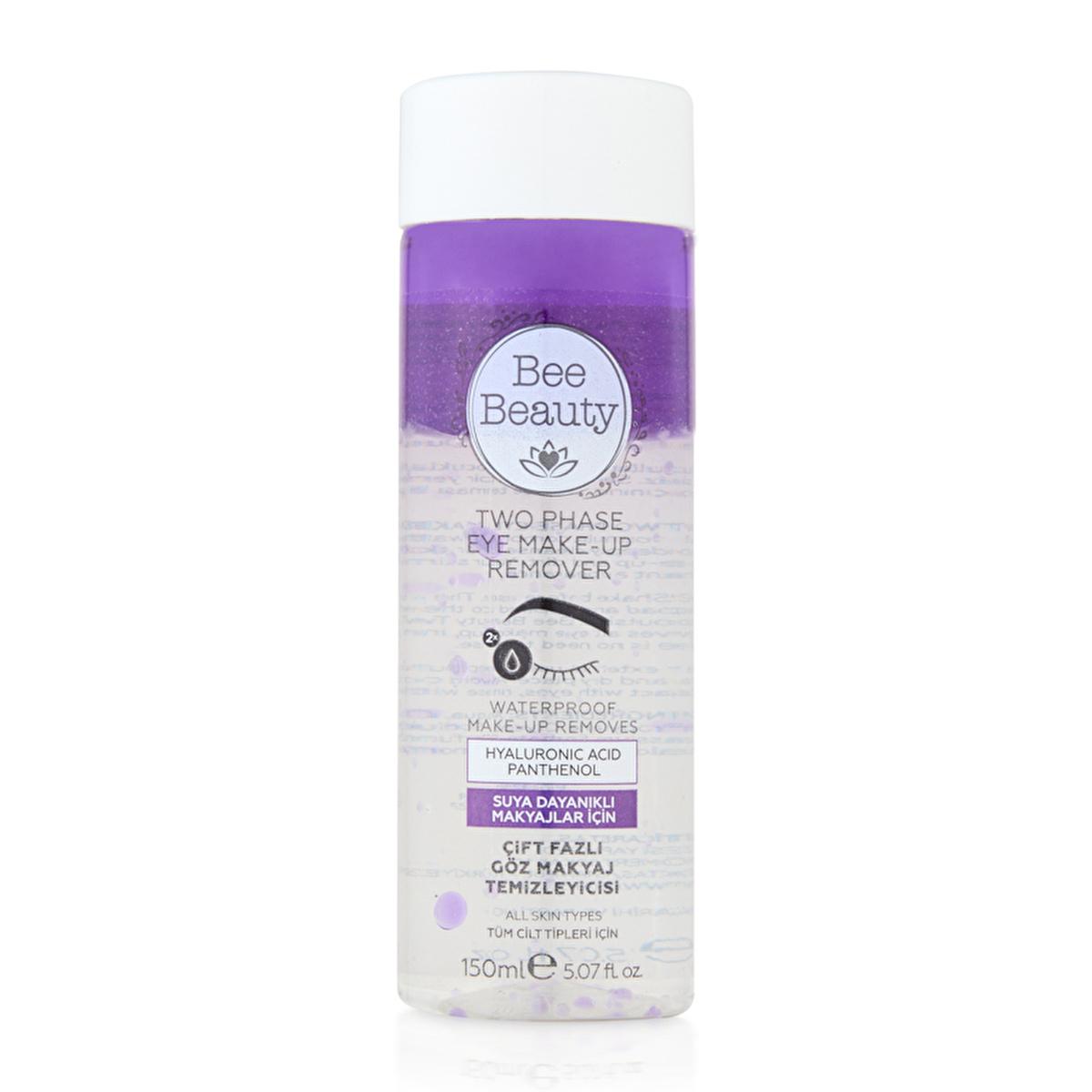 Bee Beauty Dual-Phase Eye Makeup Remover: Gentle, Waterproof, Oil-Based Makeup Cleanser (150 ml / 5.07 fl oz)