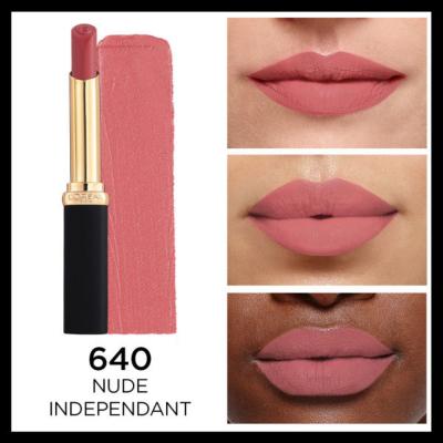 Loreal Paris Color Riche Intense Volume Matte Lipstick - 640 Nude Independant, Long Lasting Hydrating Matte Finish Lip Color