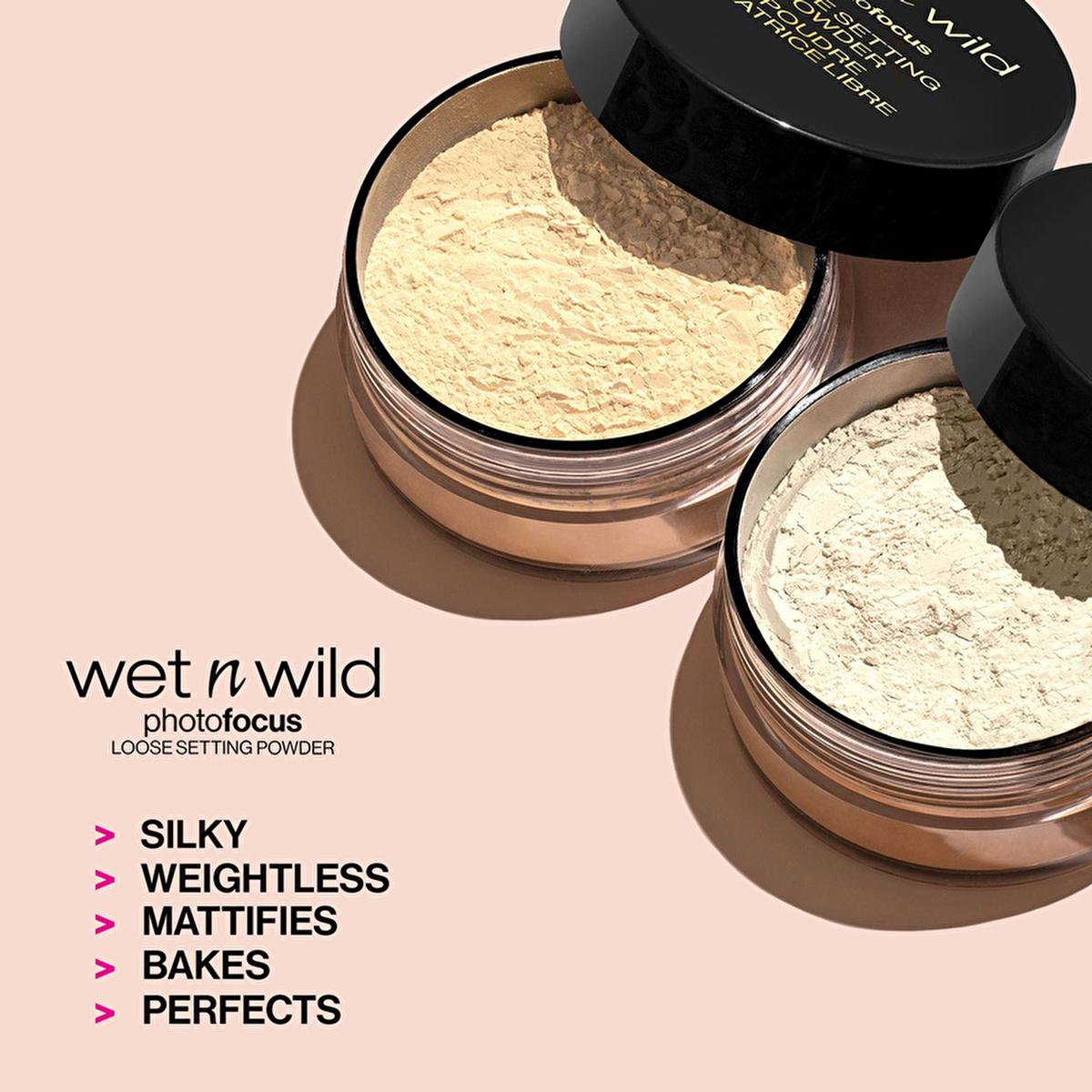 wet n wild Loose Setting Powder - Translucent, Matte Finish Makeup for Long-Lasting Wear