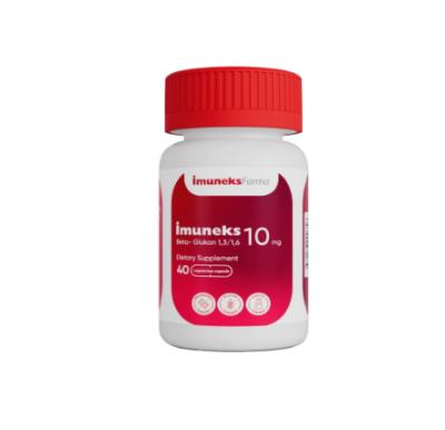 Imuneks Beta Glukan 10mg: Powerful Immune Support Supplement | Enhance Natural Defenses & Boost Immune Health - 40 Capsules