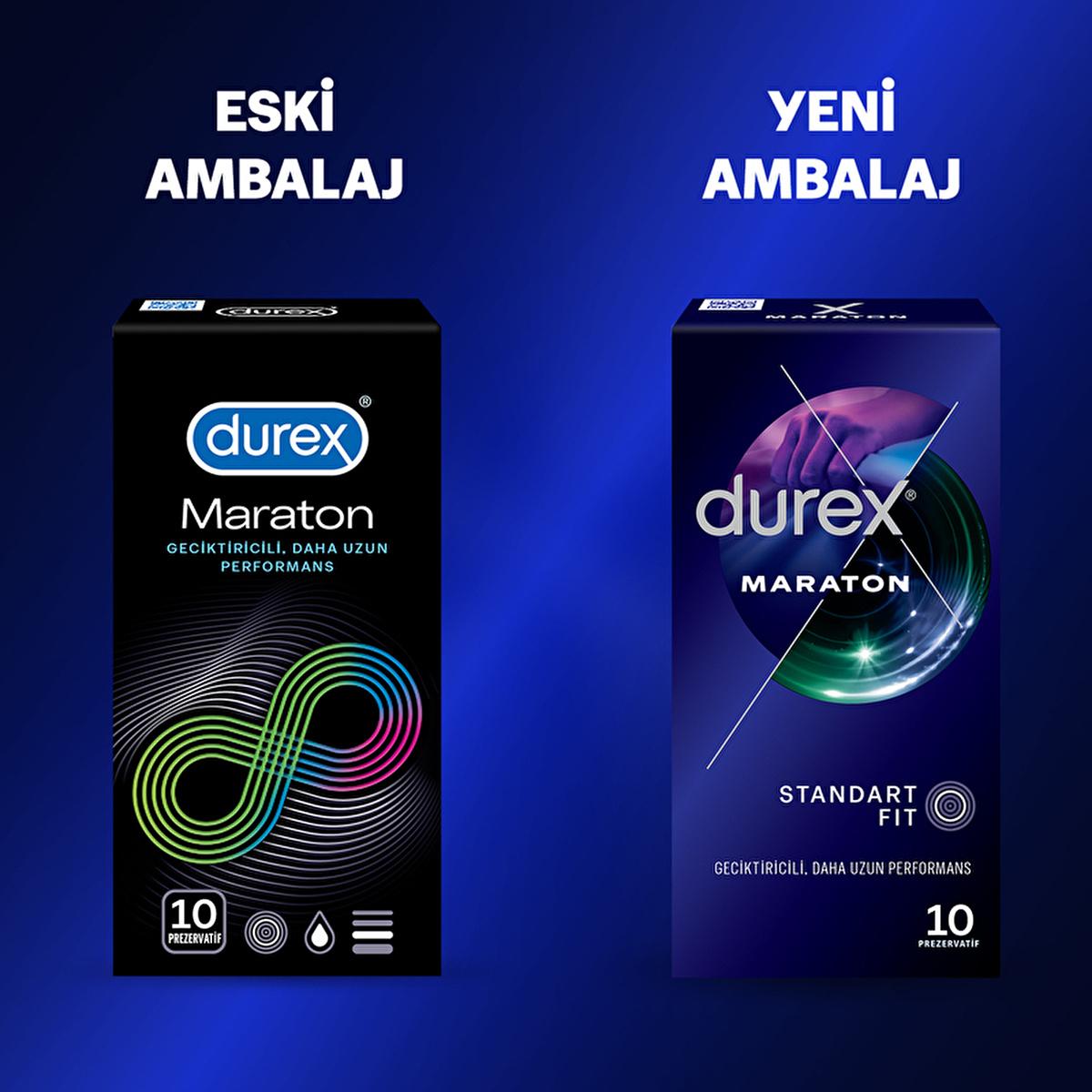 Durex Marathon Delay Condoms - Enhanced Performance for Adults & Couples | 10 Count