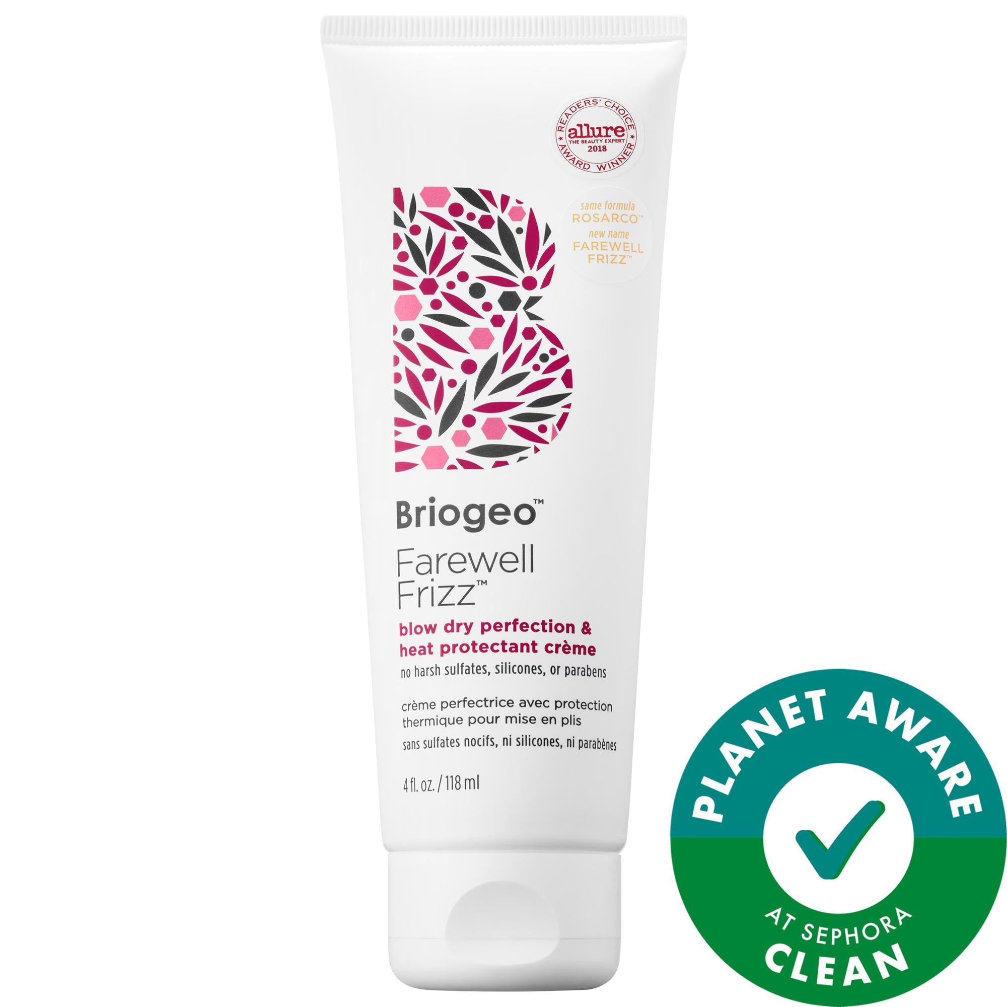 Farewell Frizz Heat Protectant Cream - Silicone-Free Styling for Smooth Hair Up to 48 Hours