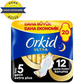 Orkid Ultra Gece Extra Plus: Ultimate Overnight Leak Protection, Thin & Comfortable Hygienic Pads