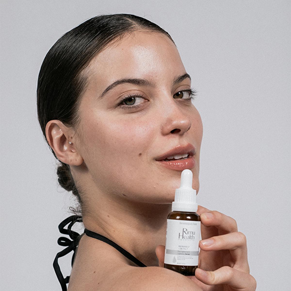 Rimu Health Niacinamide 6% Pore Tightening Serum: Blackhead & Acne Treatment, Dark Spot Corrector, Oily Skin & Skin Barrier Facial Serum
