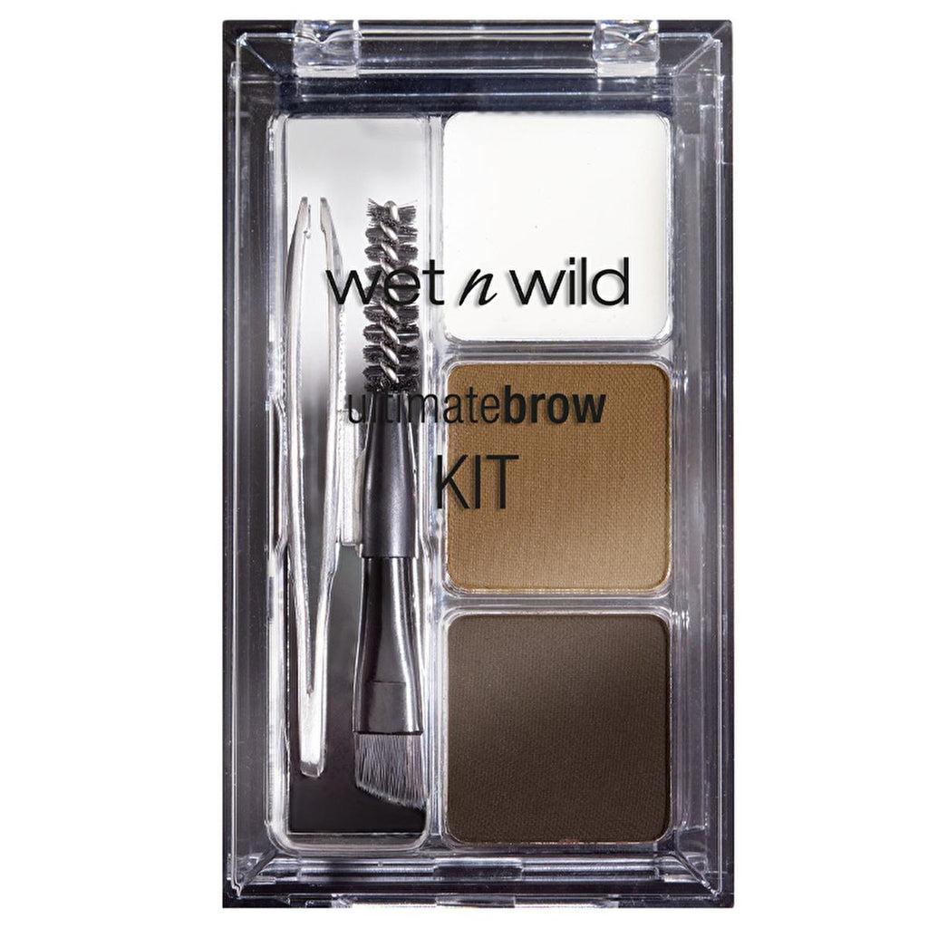 wet n wild Ultimate Ash Brown Eyebrow Kit: Define & Shape Brows with Long-Lasting Color