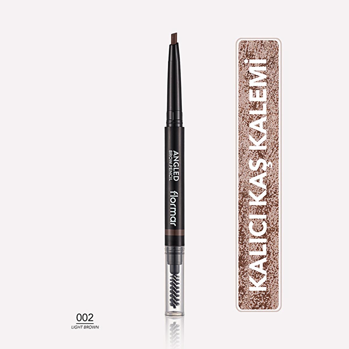 Flormar Light Brown Angled Eyebrow Pencil: Define & Shape Brows for a Natural, Smudge-Proof Look All Day