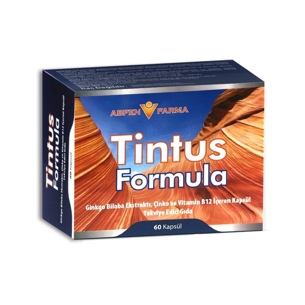 Tintus Formula Dietary Supplement - Ginkgo Biloba, Zinc, Vitamin B12 - 60 Capsules for Cognitive & Immune Support