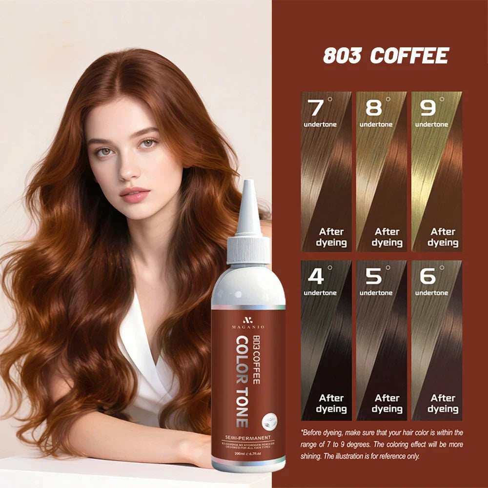 200ml plant-based hair dye, long-lasting color, easy to apply, covers gray hair, repairs damaged hair, and is easy to color.