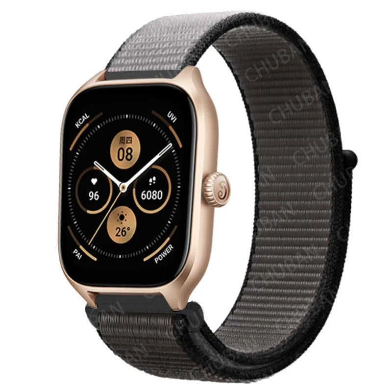 Loop Band For Amazfit GTS 4/3/2/2e Mini/GTR 4/3/Pro/GTR2/47mm/stratos Nylon 20mm/22mm Watch Bracelet Amazfit bip-U-S-lite strap