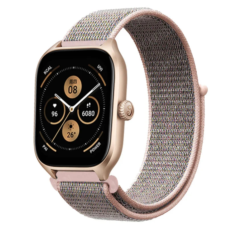Loop Band For Amazfit GTS 4/3/2/2e Mini/GTR 4/3/Pro/GTR2/47mm/stratos Nylon 20mm/22mm Watch Bracelet Amazfit bip-U-S-lite strap