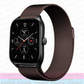 20mm/22mm Milanese band For Amazfit GTS/2/2e/3/4/GTS2 Mini/GTR 42mm/47mm/GTR2/3/4/Pro stratos Metal Bracelet Amazfit bip strap