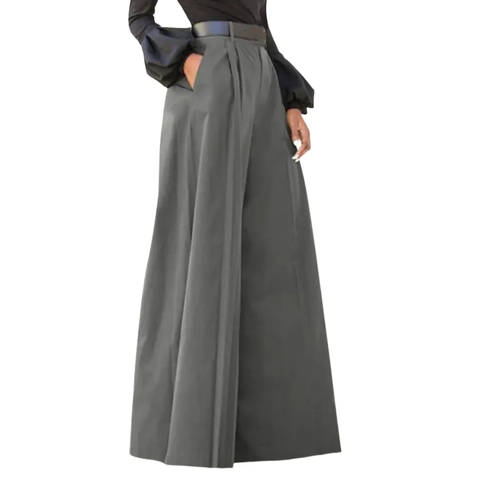 Women’s 2026 Summer Autumn Palazzo Pants - Printed Cropped Cotton Baggy Trousers with Pockets