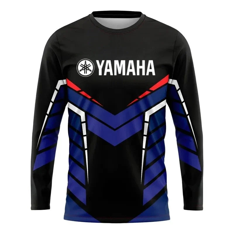 2026 Yamaha Design New Racing Cycling Suit - Men’s Off-Road Motorcycle Sports Fast Drying Long Sleeved Loose Jersey